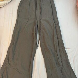 SHEIN Olive Green Elastic Waist Pants